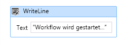 Abbildung 3: WriteLine-Aktivität