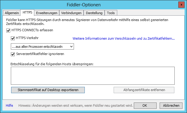 Abbildung 7: Registerkarte „HTTPS“