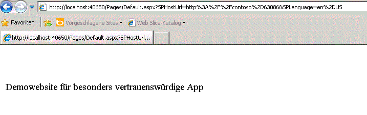 Beispiel-App, die den Webtitel abruft