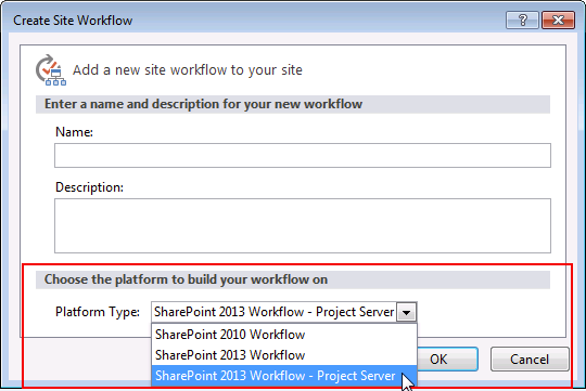 Drei Workflowplattformen in SharePoint 2013.