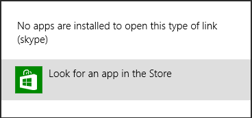 Windows 8 notification highlighting store link