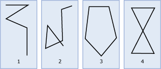 Beispiele für LineString-Geometrieinstanzen