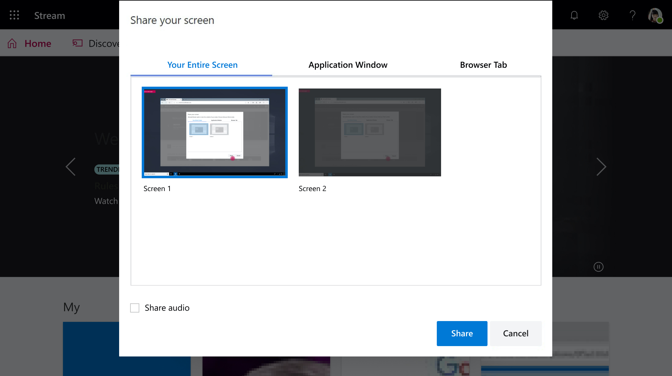 Eine Bildschirmaufzeichnung auf dem Desktop erstellen - Microsoft Stream |  Microsoft Learn