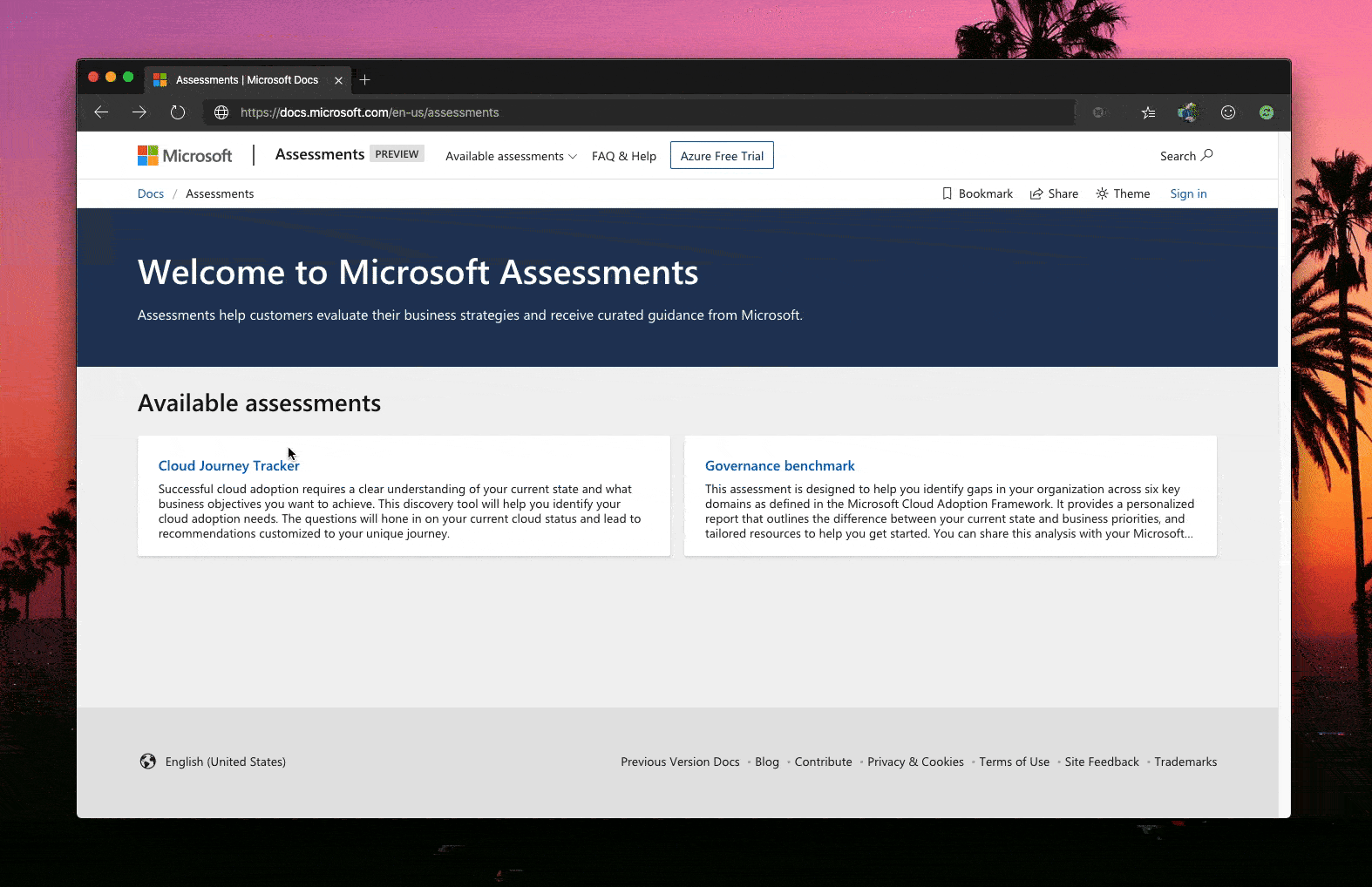 Assessments on docs.microsoft.com