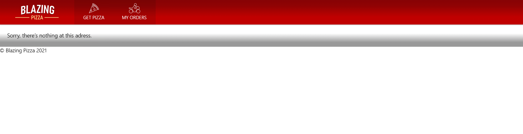 Screenshot der viel verbesserten Seite, die nicht gefunden wurde.