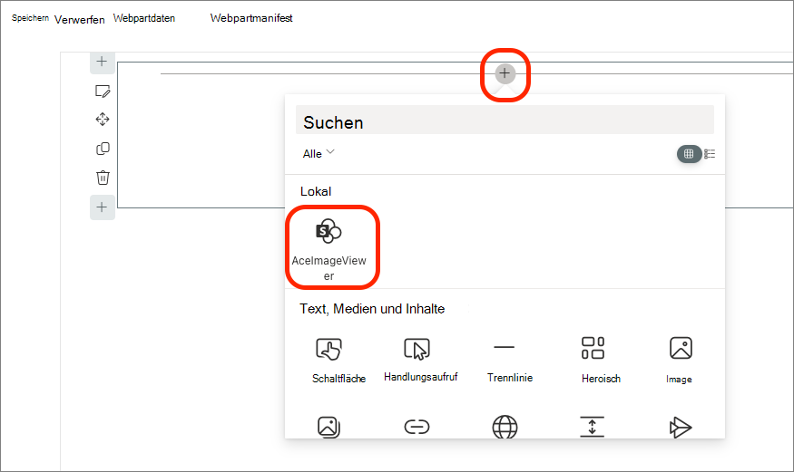Screenshot der SPFx-Toolbox.