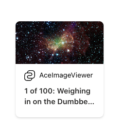 Screenshot des ausgewählten Bilds in cardView.