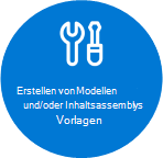 Phase der Erstellung von Modellen für die Dokumentverarbeitung und Vorlagen für die Inhaltsgenerierung.