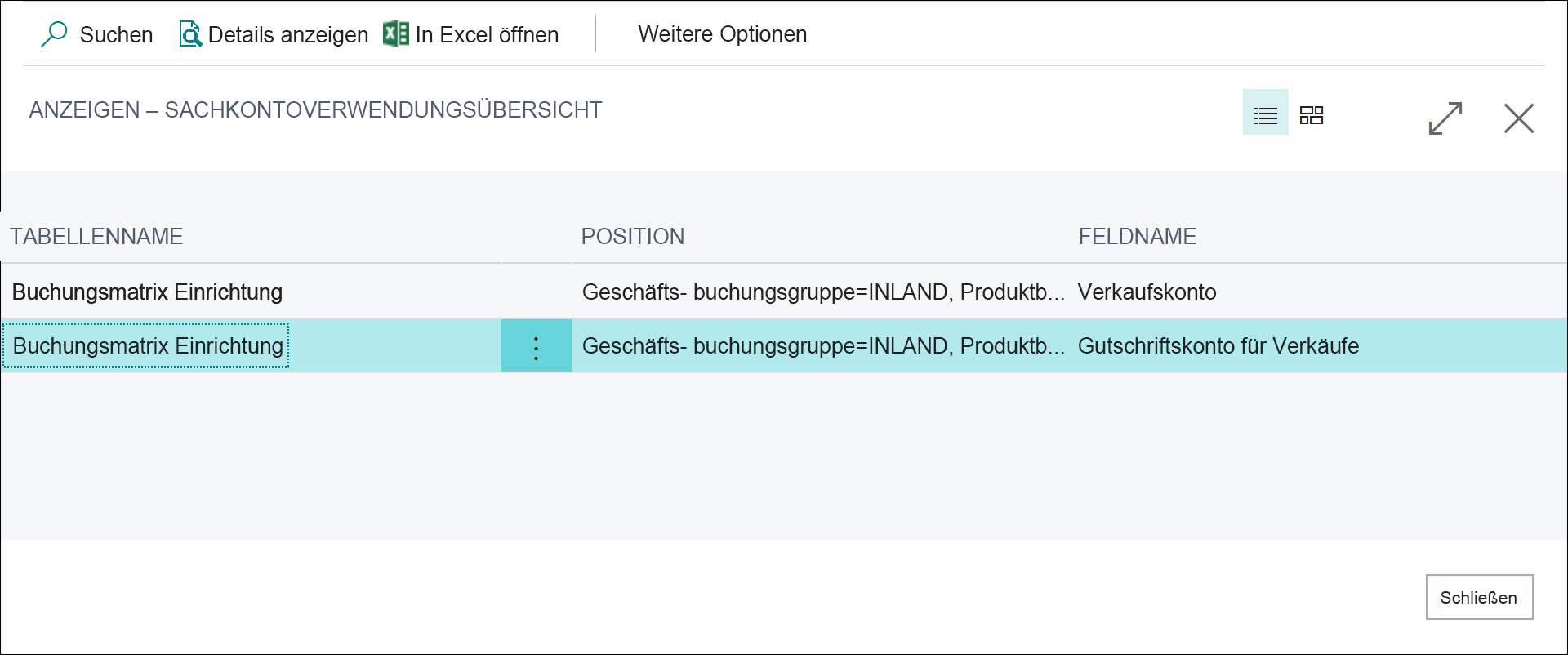 Screenshot der Seite „Verwendungsnachweis“