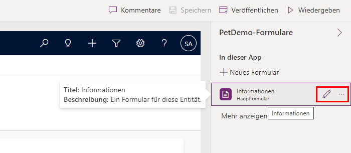Screenshot der Schaltfläche „Bearbeiten“