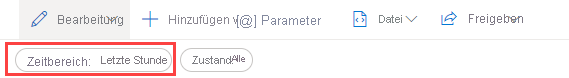 Screenshot showing time range parameter.