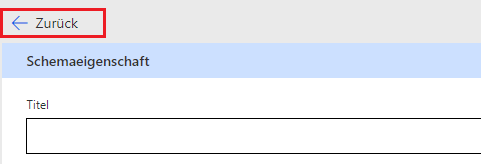 Screenshot eines Pfeils, der auf die Schaltfläche „Zurück“ verweist
