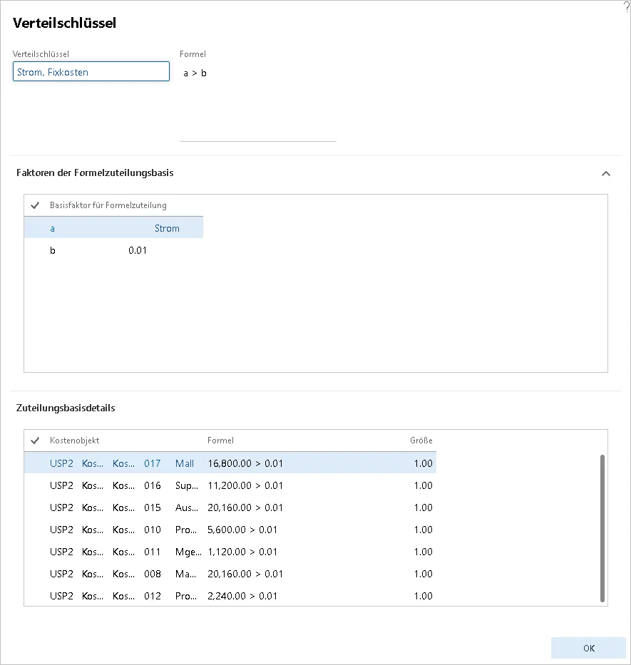 Screenshot der Seite „Zuteilungsbasis“