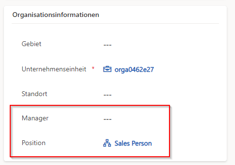 Screenshot des Benutzerfensters für Adele Vance