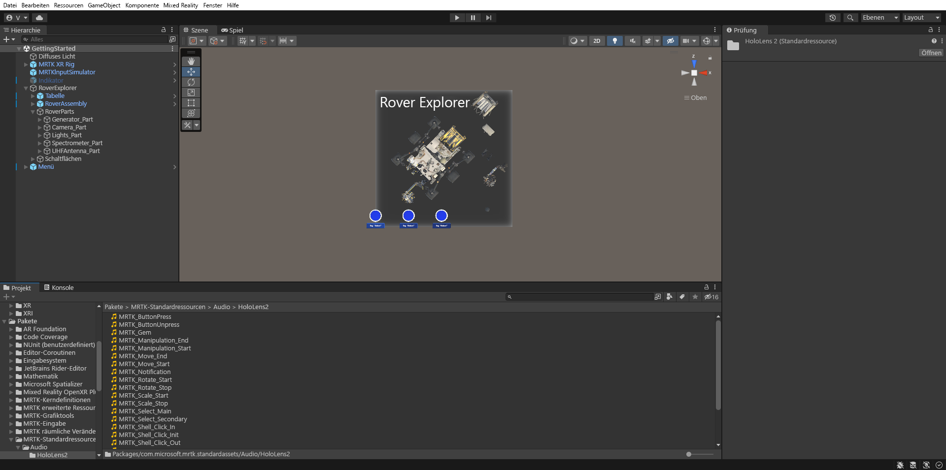 Screenshot of Unity Project window with Audio folder selected.