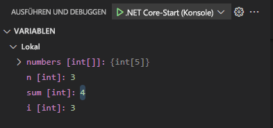 Screenshot des Abschnitts 