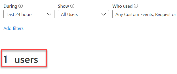 Screenshot eines Benutzers in der Benutzeranzahl