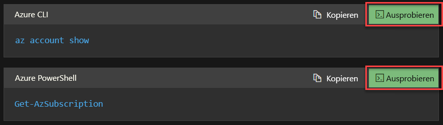 A screenshot of Cloud Shell accessed from code snippets.