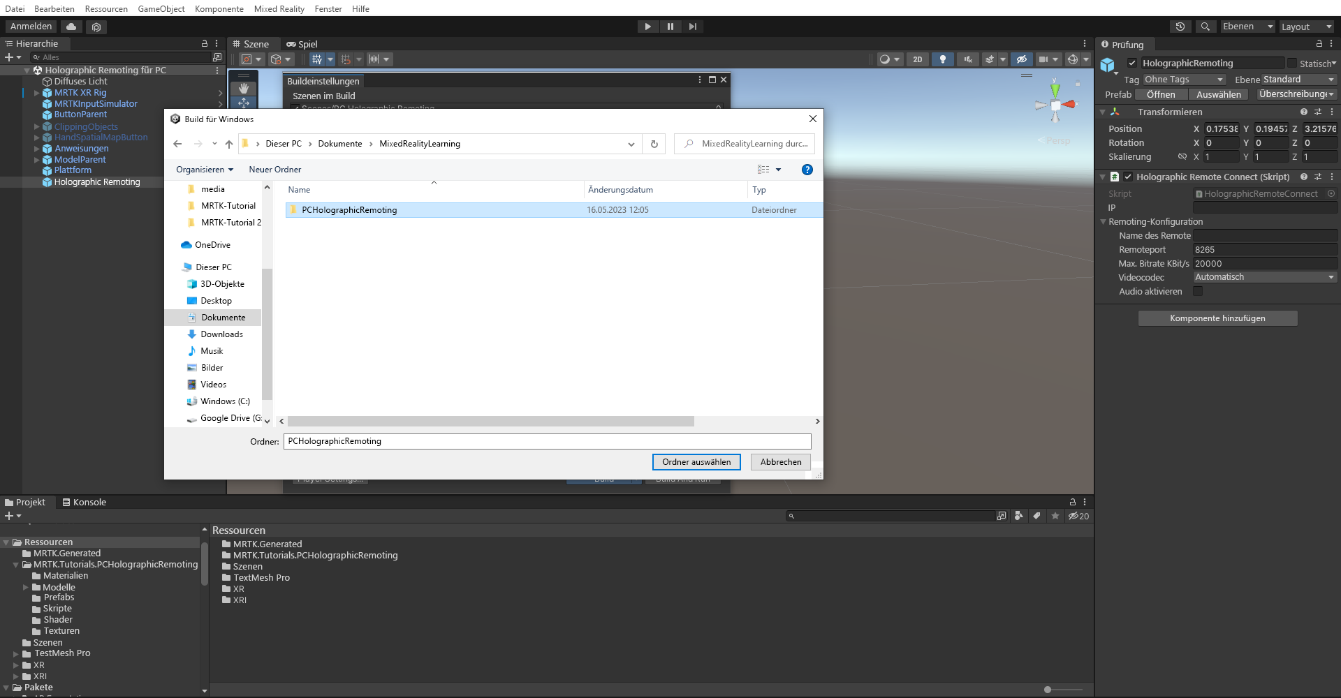 Screenshot of Select Folder.