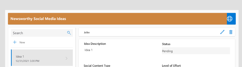 Screenshot der Header-Hintergrundfarbe