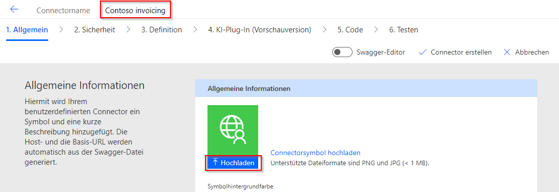 Screenshot eines Pfeils, der auf das Bildsymbol für Herunterladen zeigt