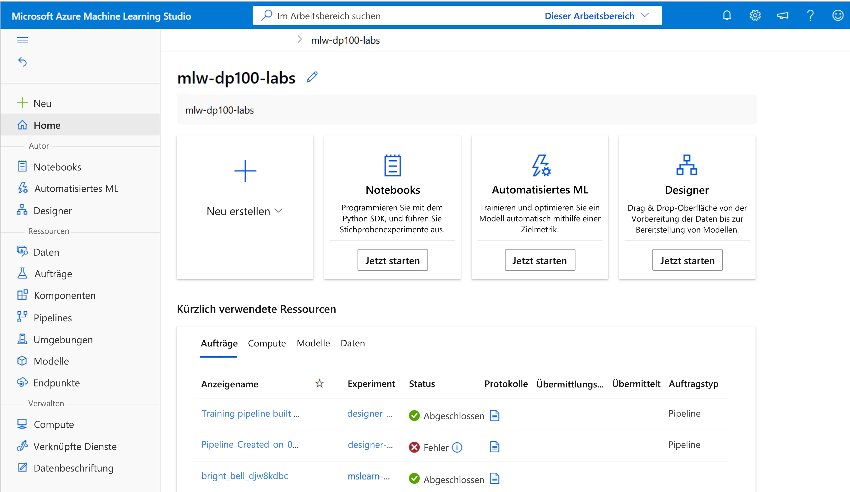 Diagramm mit unterschiedlichen Hyperparameterwerten, was zu verschiedenen Modellen führt, indem Hyperparameter-Optimierung durchgeführt wird.