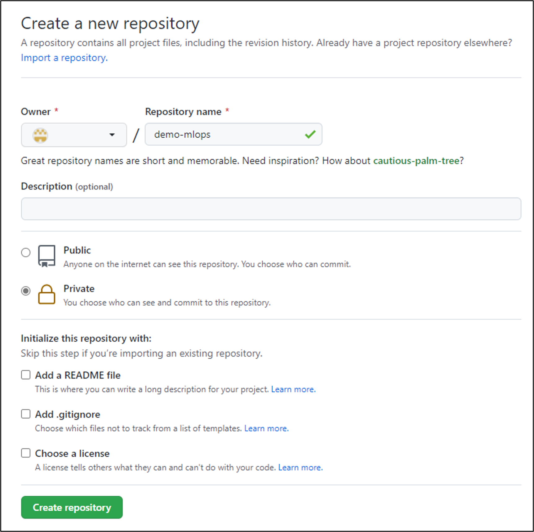 New repo in GitHub