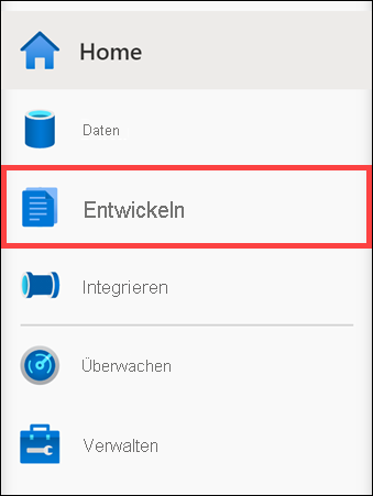 Develop option in Azure Synapse Workspace.