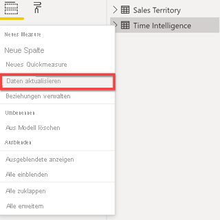 Refresh the Time Intelligence query in Power BI desktop to apply the changes made in Tabular Editor.