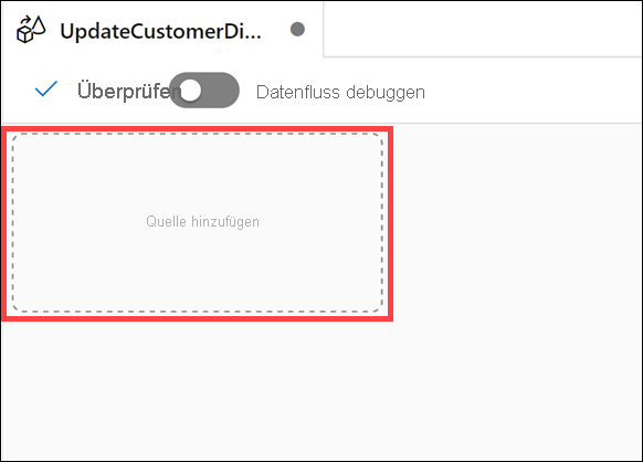 The Add Source button is highlighted on the data flow canvas.