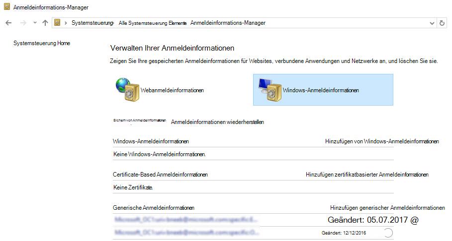 Screenshot der Anwendung 