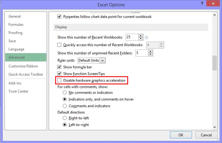 Wählen Sie die Option 