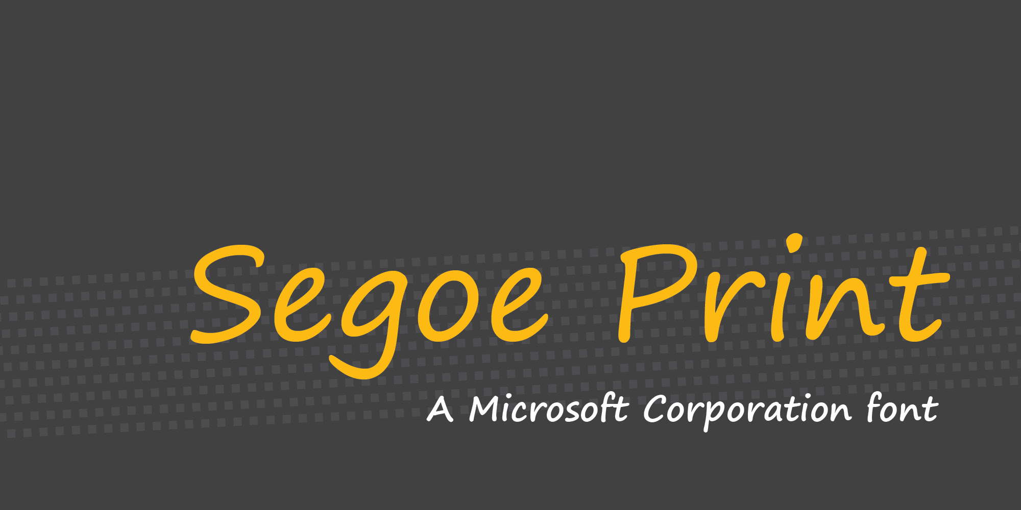 Segoe Print Poster 1