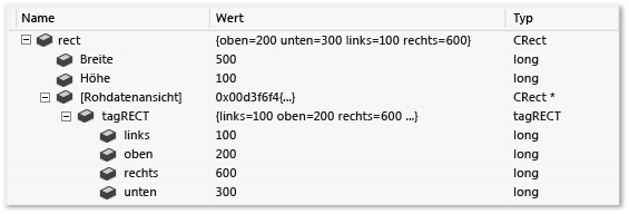 CRect mit Item-Elementerweiterung CRect mit Item-Elementerweiterung