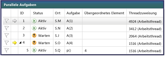 PDB_Walkthrough_9 Parent-child view in Tasks window