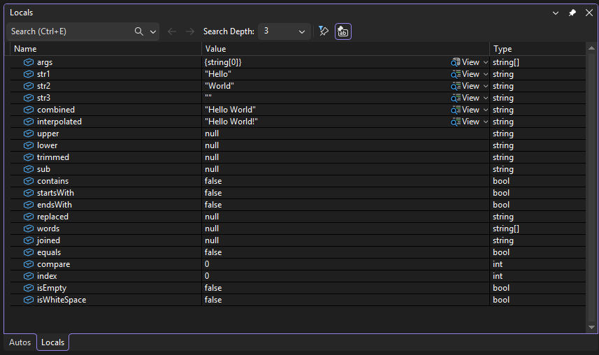 Screenshot des Fensters 