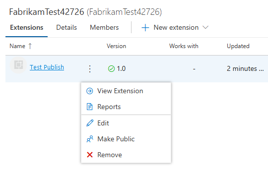 Screenshot des Menüelements 