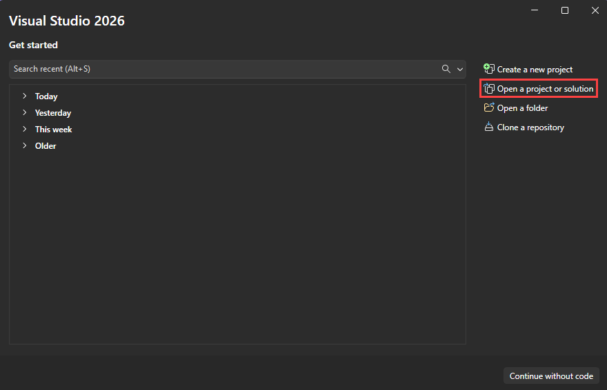 Screenshot des Fensters 