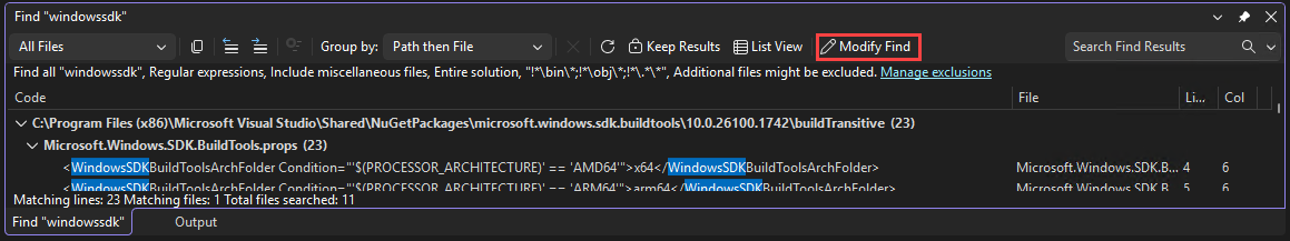 Screenshot mit der Schaltfläche 