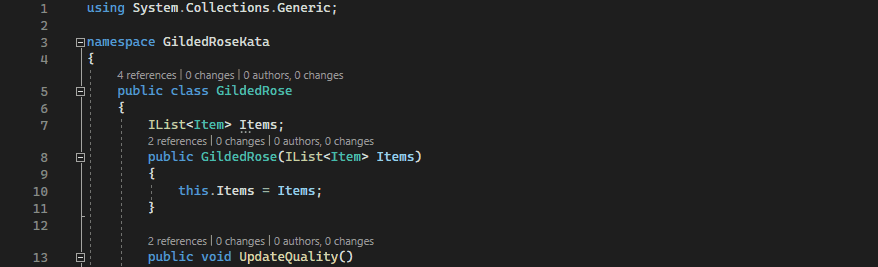 Eine Animation der Sticky Scroll-Funktion, die im C#-Code verwendet wird.