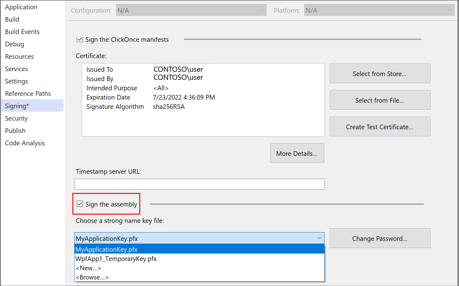 Screenshot der Registerkarte 