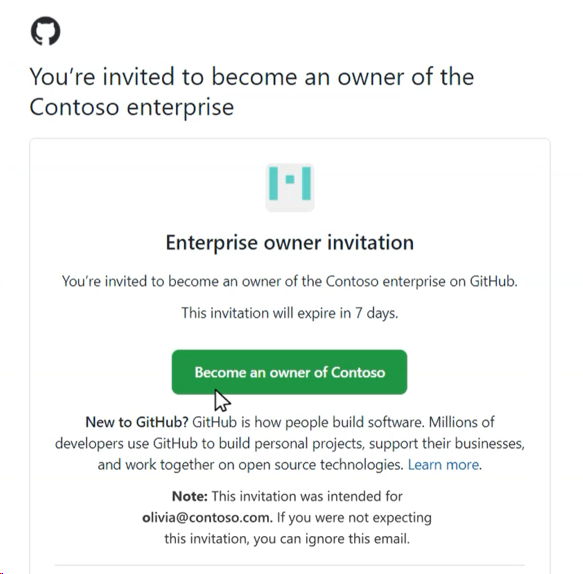 Akzeptieren Sie die GitHub-Einladung
