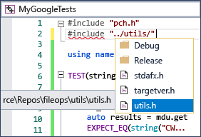Erstellen und Ausführen von Komponententests mit Google Test für C++ ...