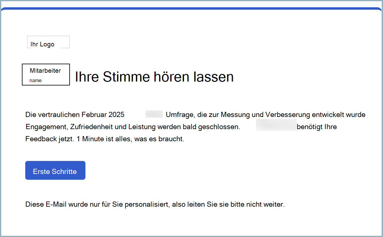 Screenshot einer Beispielvorschau-E-Mail.