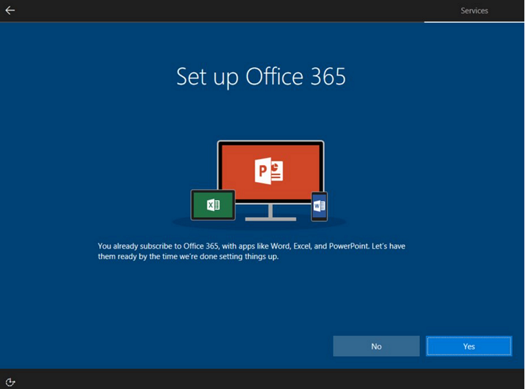 Office 365 einrichten – bestehender O365-Abonnent