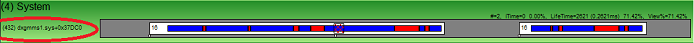 Screenshot: Threadname mit ID, Modul und Funktion