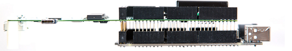 Abbildung, die zeigt, wie die USB Type-C ConnEx zusammengebaut wird.