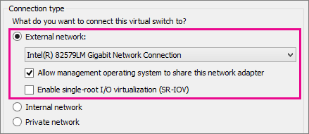 Erstellen eines virtuellen Switches für Hyper-V-VMs | Microsoft Learn