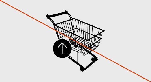Screenshot eines komplexen und unbekannten Einkaufswagensymbols.