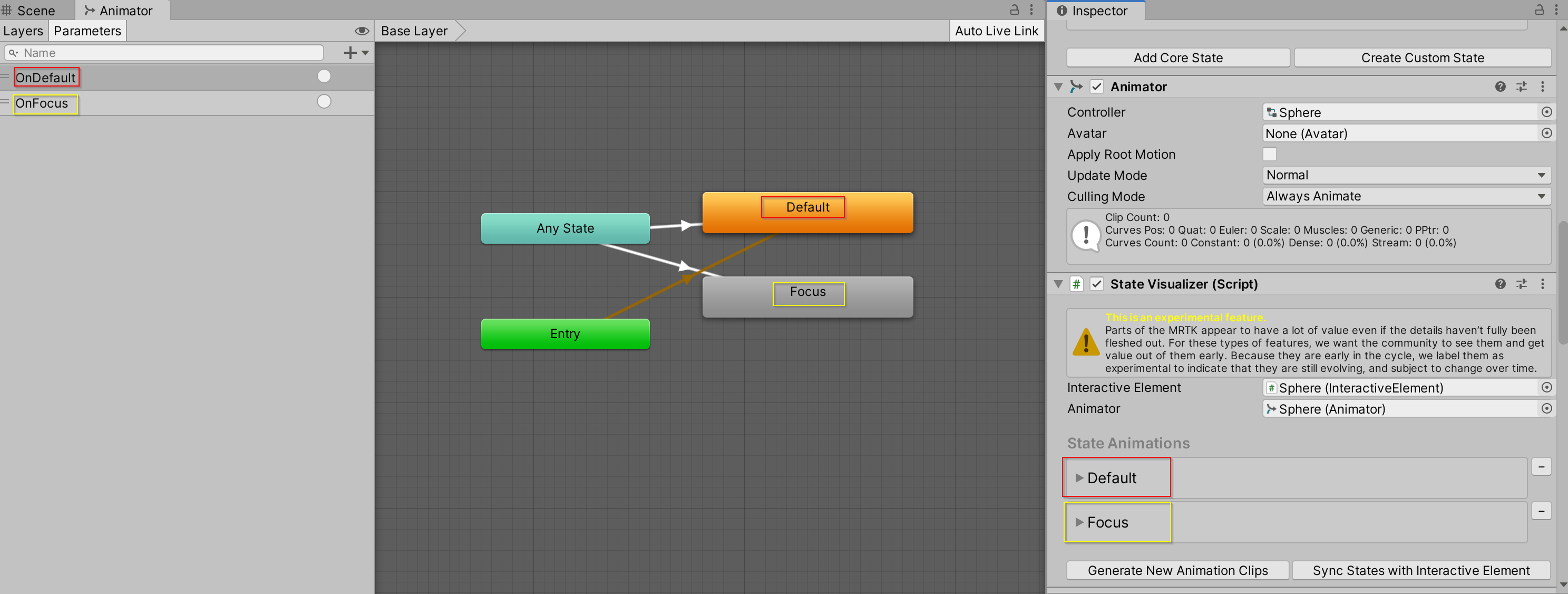 Unity-Zustandscomputer